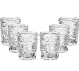 Jogo 48 Copos 260ml De Vidro Mandala